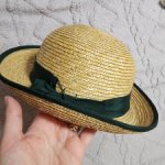 Детская винтажная школьная соломенная шляпка