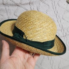 Детская винтажная школьная соломенная шляпка