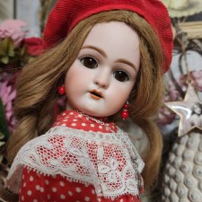 Антикварная куколка Хандверк 79, рост 45 см