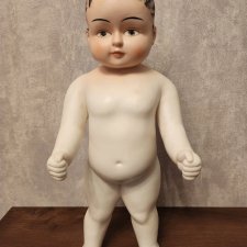 Старинный пупс замороженный Чарли, рост 32 см