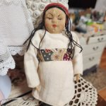 Редкая артельная антикварная куколка Узбечка. Экспортная