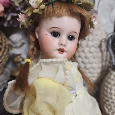 Антикварная французская  куколка SFBJ 60, рост 33 см