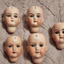 Антикварные головы Арманд Марсель молд Флорадора, 390 и Рекнагель