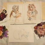 Винтажные открытки для кукольных фотосессий 80-90 гг