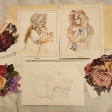 Винтажные открытки для кукольных фотосессий 80-90 гг