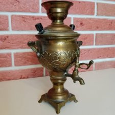 Антикварный самовар для русских антикварных кукол