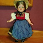 Винтажная целлулоидная кукла