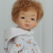 Авторская шарнирная кукла Мирон.