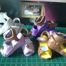 Мастер-класс. Босоножки для куклы