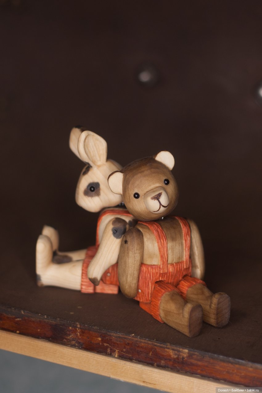 Два друга — Авторские куклы из дерева (фото 2)