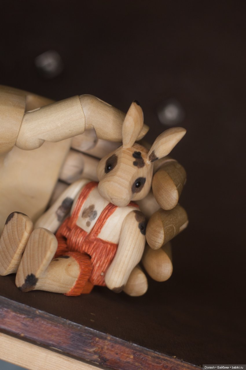 Два друга — Авторские куклы из дерева (фото 7)