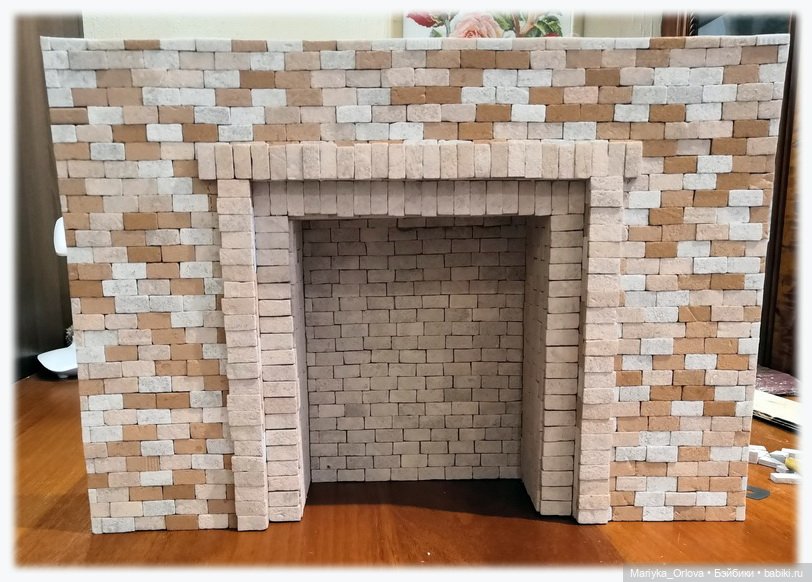 Камин для кукол своими руками (фото 6)