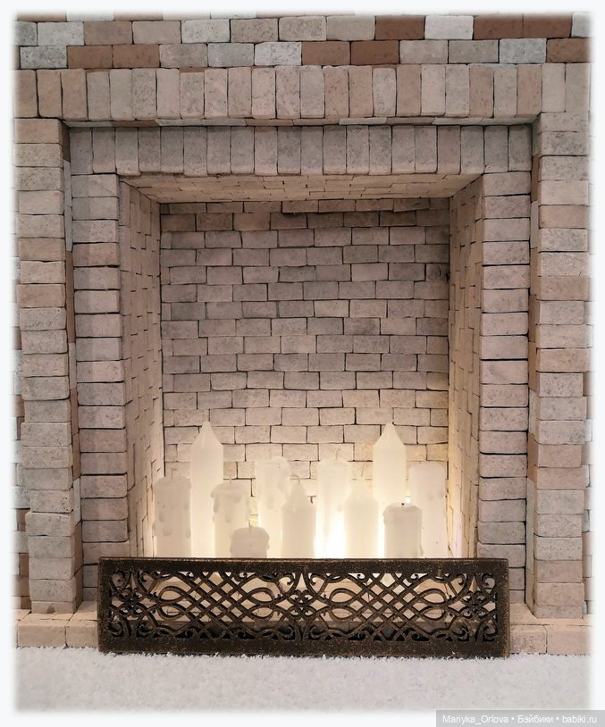 Камин для кукол своими руками (фото 9)