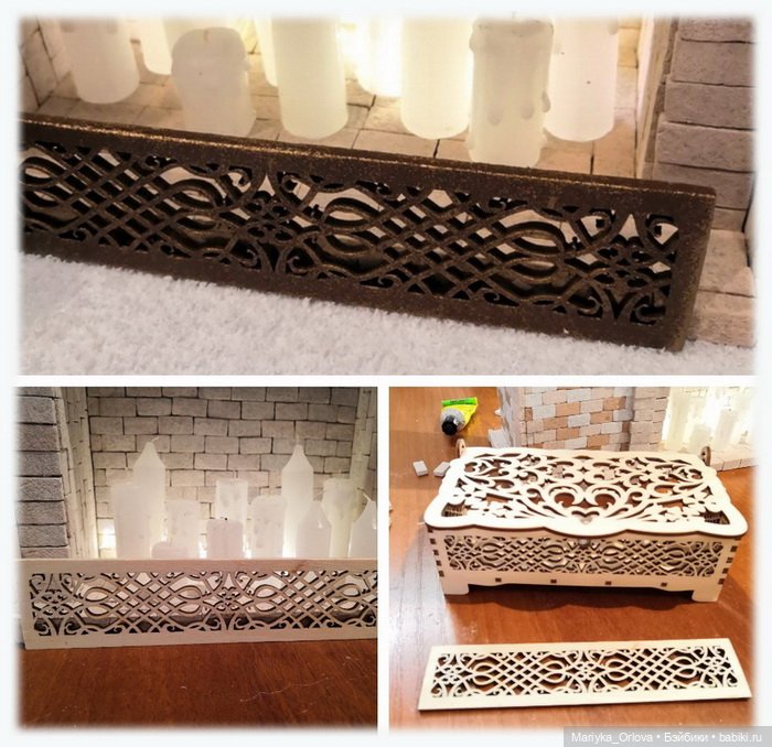 Камин для кукол своими руками (фото 8)