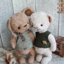 Котёнок и щенок