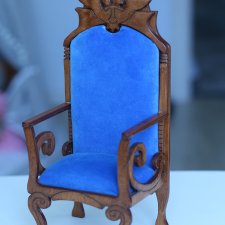 Продам кресло трон для кукол 1/6