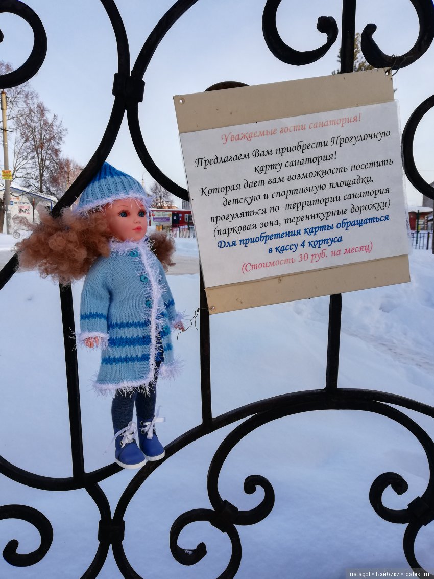 Зимняя прогулка с красоткой Мари