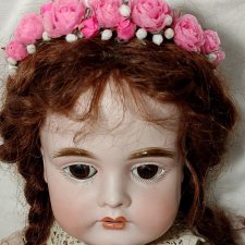 Ободки из шелка для куклы ОГ 23-25см