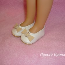 Туфли белые с бантом-пряжкой / Обувь для кукол / Шопик - продать купить ...
