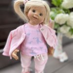 Комплект из велюра для Вихтеля