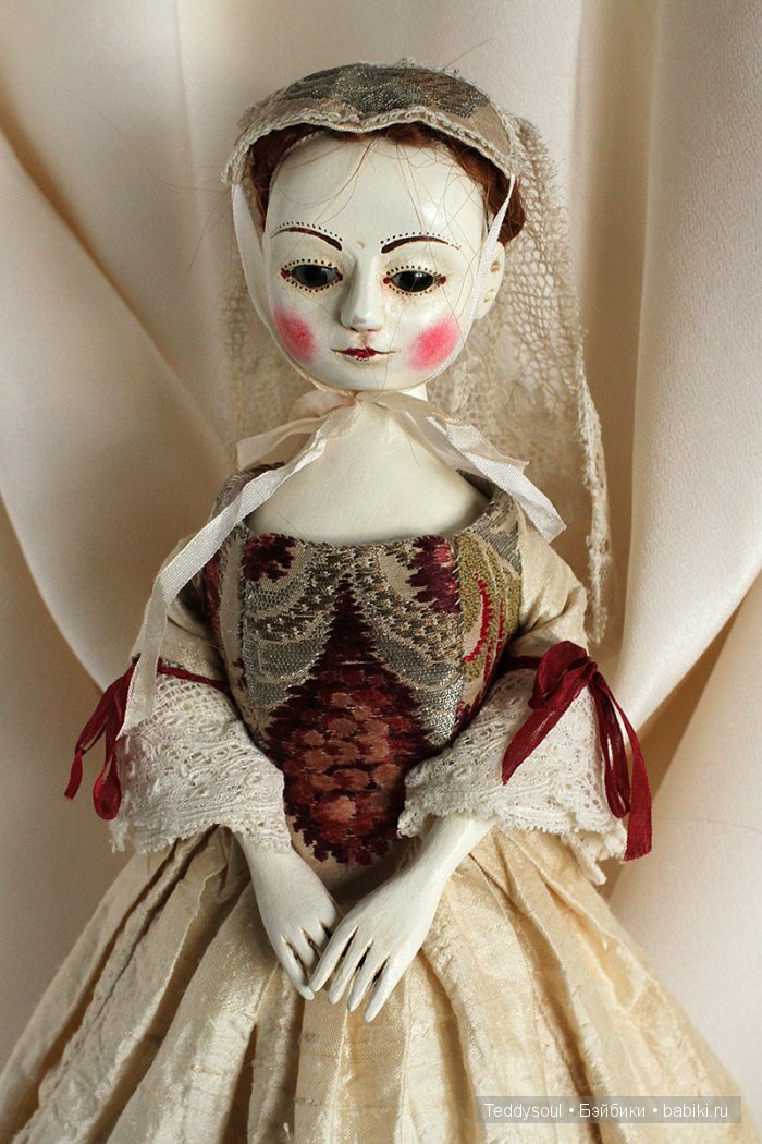 Queen Anne Style Dolls, деревянная кукла авторства Марии Мордвинковой (фото 7)
