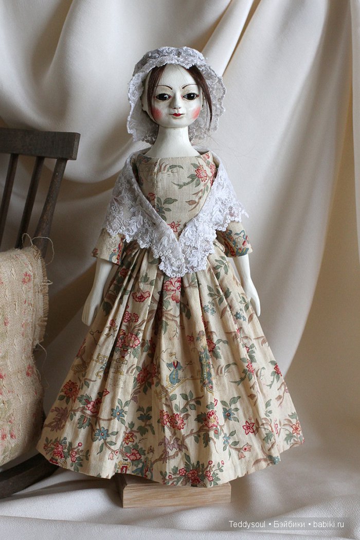 Queen Anne Style Dolls, деревянная кукла авторства Марии Мордвинковой (фото 5)