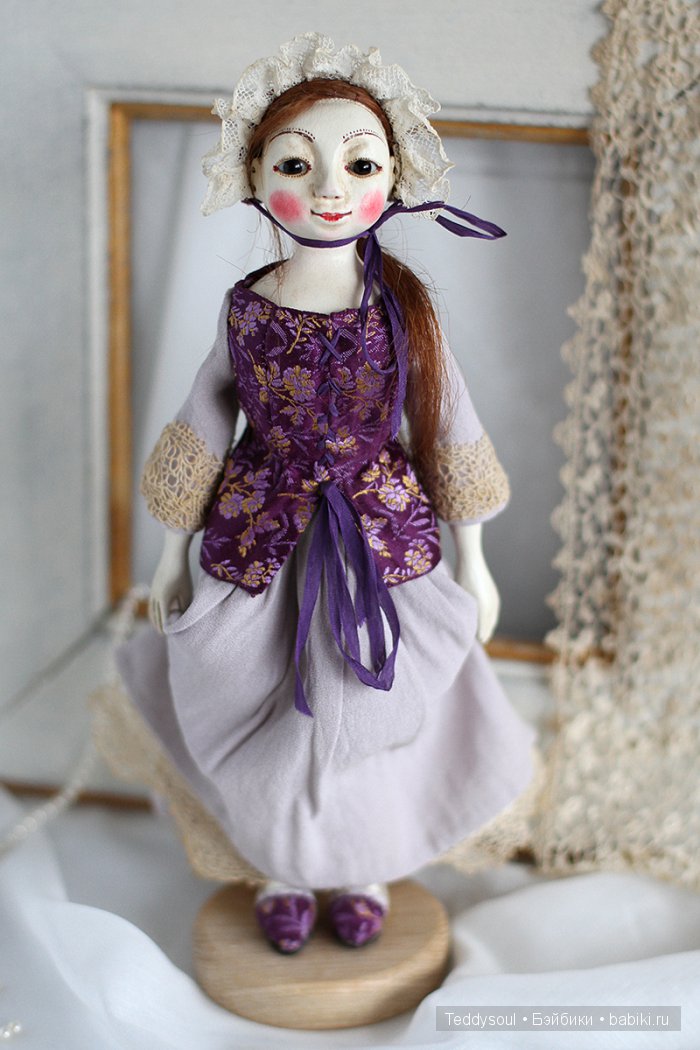 Queen Anne Style Dolls, деревянная кукла авторства Марии Мордвинковой (фото 6)