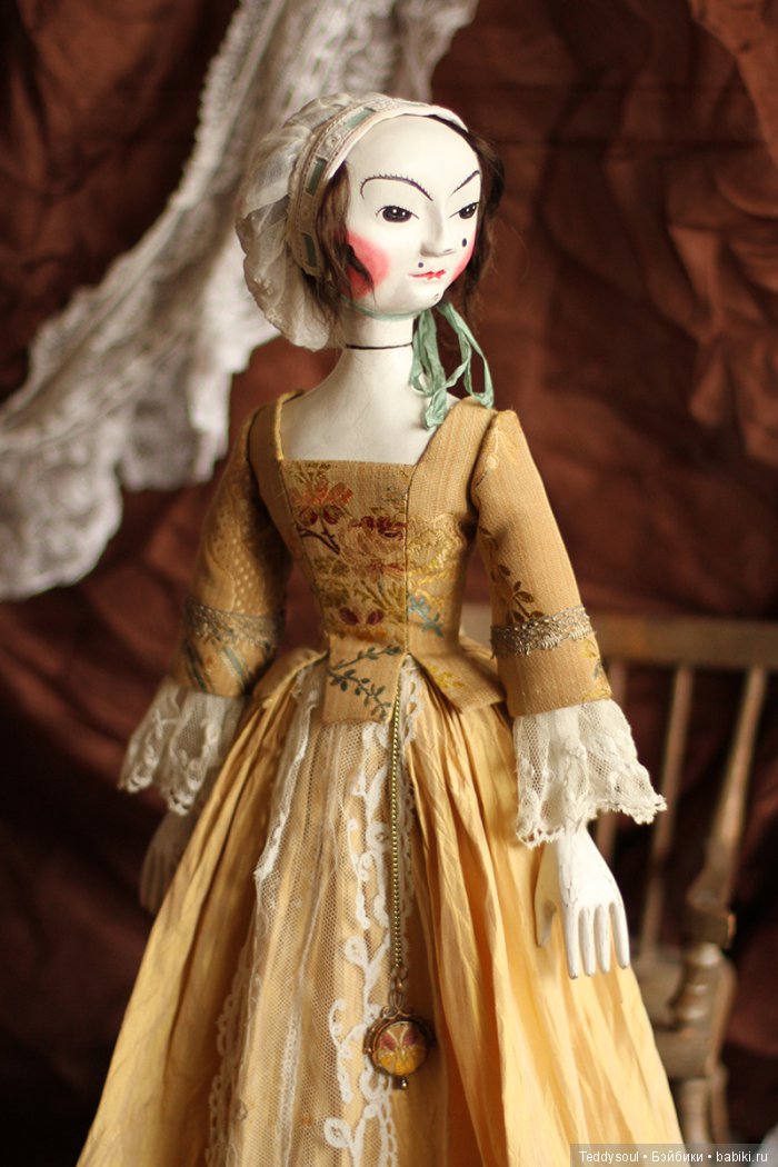 Куклы по мотивам старинных английских деревянных кукол 16-18 века (фото 9)