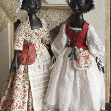 Queen Anne Style black Dolls, темнокожие куклы