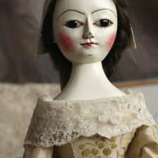 Marcia I, кукла в стиле  Queen Anne, старинных деревянных английских кукол