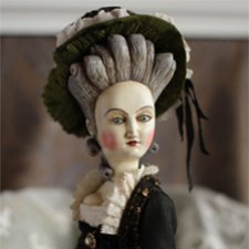 Деревянные куклы со сменными головами и новая  француженка