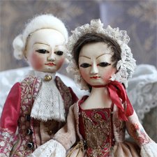 Новые Queen Anne Dolls, пара кукол по мотивам старинных английских кукол