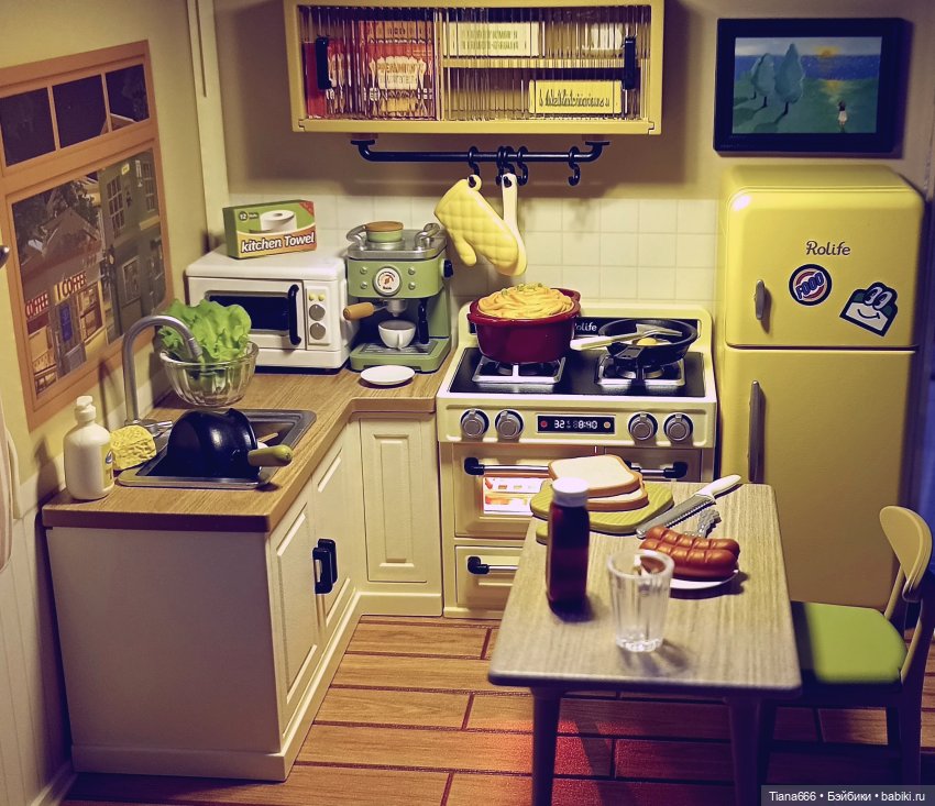 Обзор набора Rolife Kitchen DW008