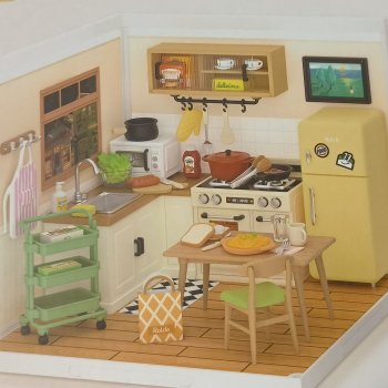 Обзор набора Rolife Kitchen DW008