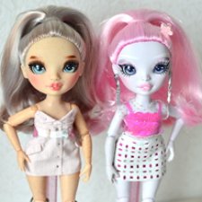 Покраска Вики и Карлы, переодевания Глич