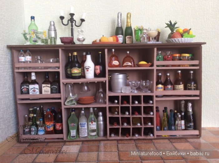 Фото барный шкаф в масштабе 1:6