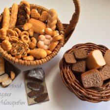 Хлеб и выпечка для кукольной миниатюры