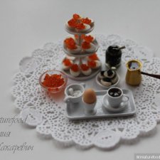 Яйца и икра для кукольной миниатюры в масштабах 1/12 и 1/6