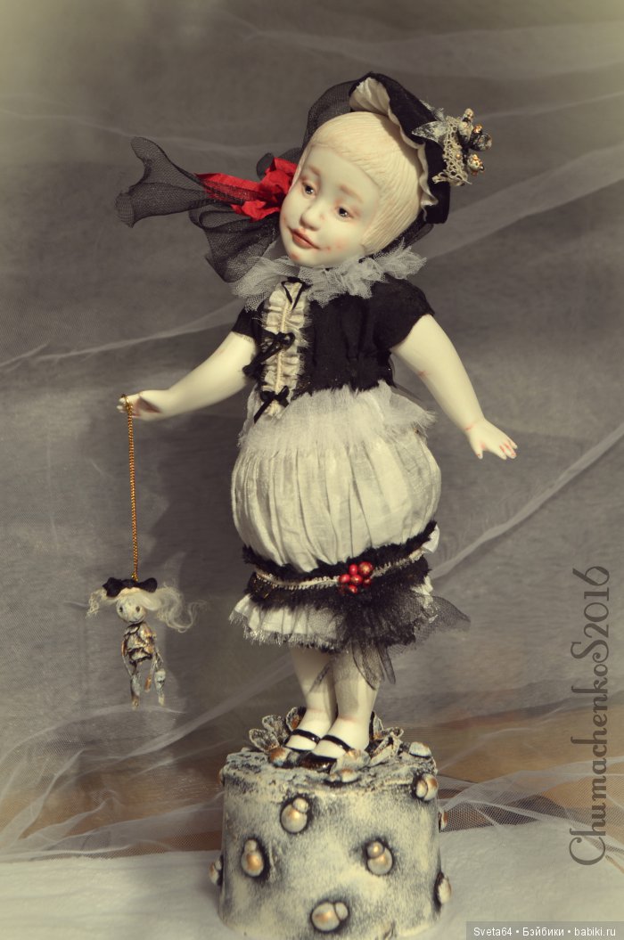 Авторская кукла из фарфора. Девочки (фото 6)