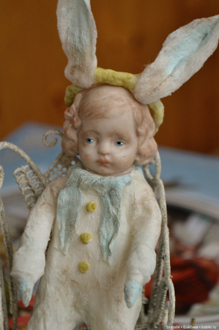 Игрушка из ваты — Ватные игрушки на елку: ретро (фото 3)