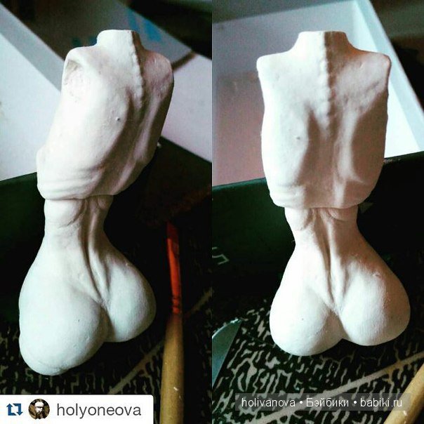 Рабочий процесс создания авторской шарнирной куклы. Автор Анна Холиванова (фото 4)