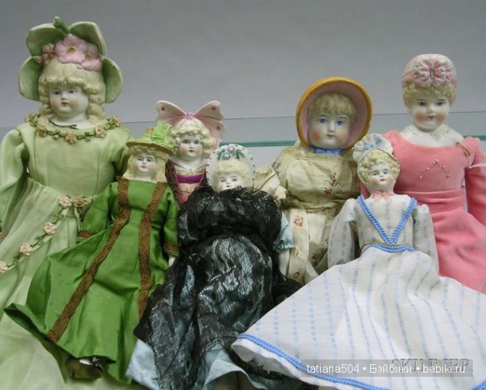 Маленькие немецкие фарфоровые куклы с мягконабивными телами