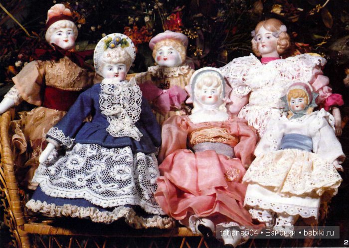 Маленькие немецкие фарфоровые куклы с мягконабивными телами
