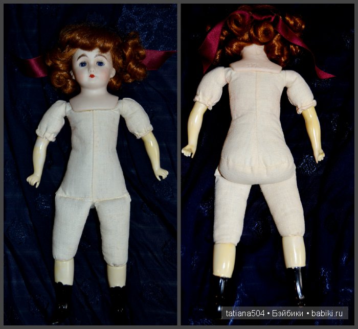 Маленькие немецкие фарфоровые куклы с мягконабивными телами (фото 3)