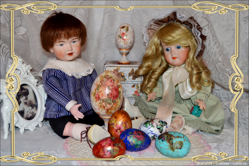 Пасхальная неделя — Редкие антикварные куклы и реплики: воск