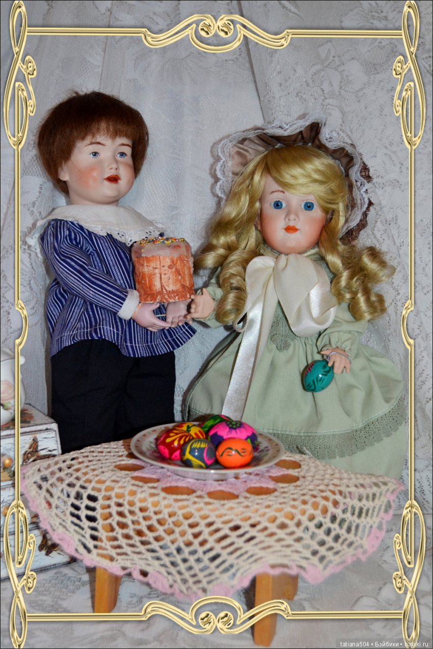 Пасхальная неделя — Редкие антикварные куклы и реплики: воск