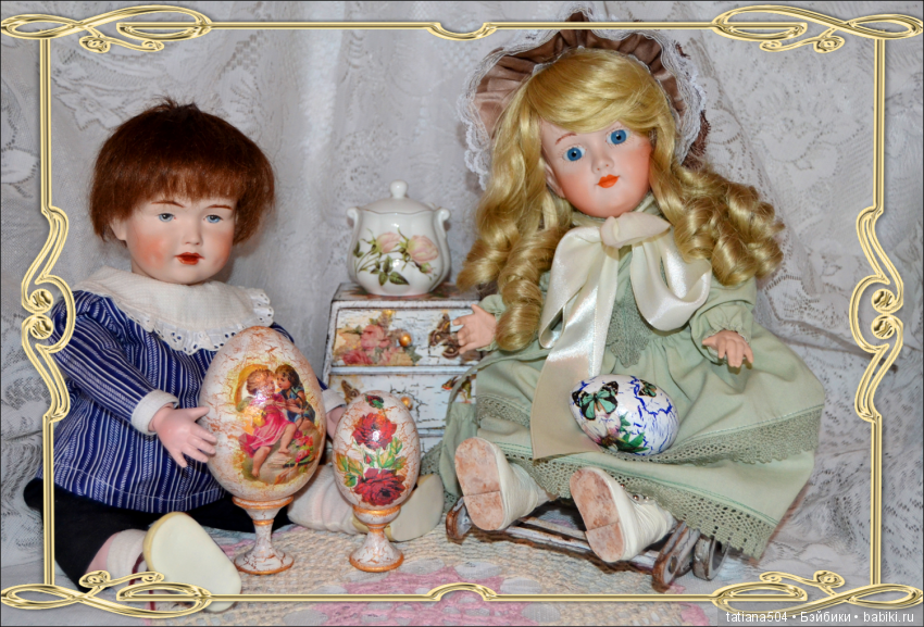 Пасхальная неделя — Редкие антикварные куклы и реплики: воск