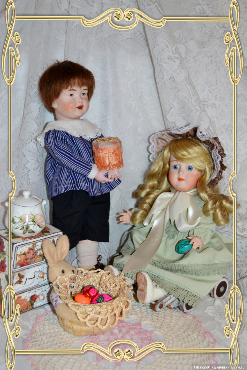 Пасхальная неделя — Редкие антикварные куклы и реплики: воск