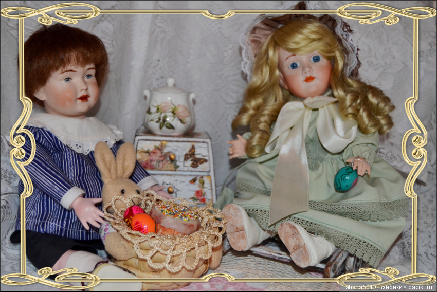 Пасхальная неделя — Редкие антикварные куклы и реплики: воск