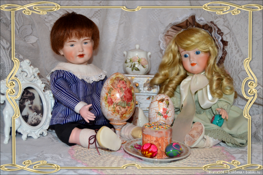 Пасхальная неделя — Редкие антикварные куклы и реплики: воск